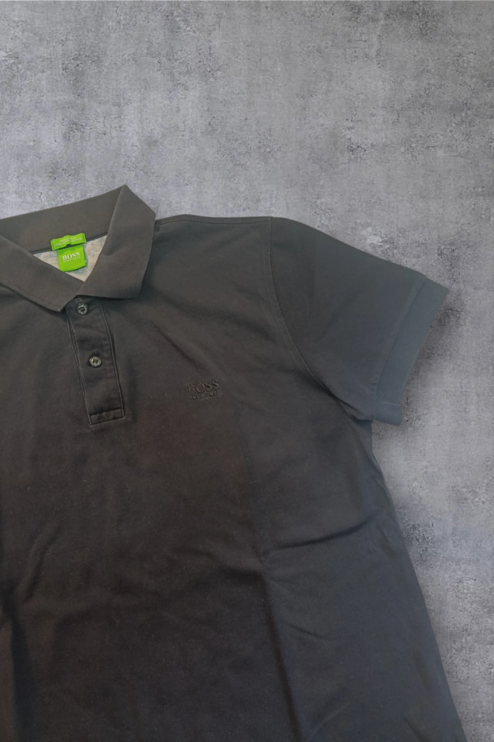 | Polo Hugo Boss Homem | Cor Preto Original | Piqué Algodão | Manga Curta | Tamanho G | – photo 6